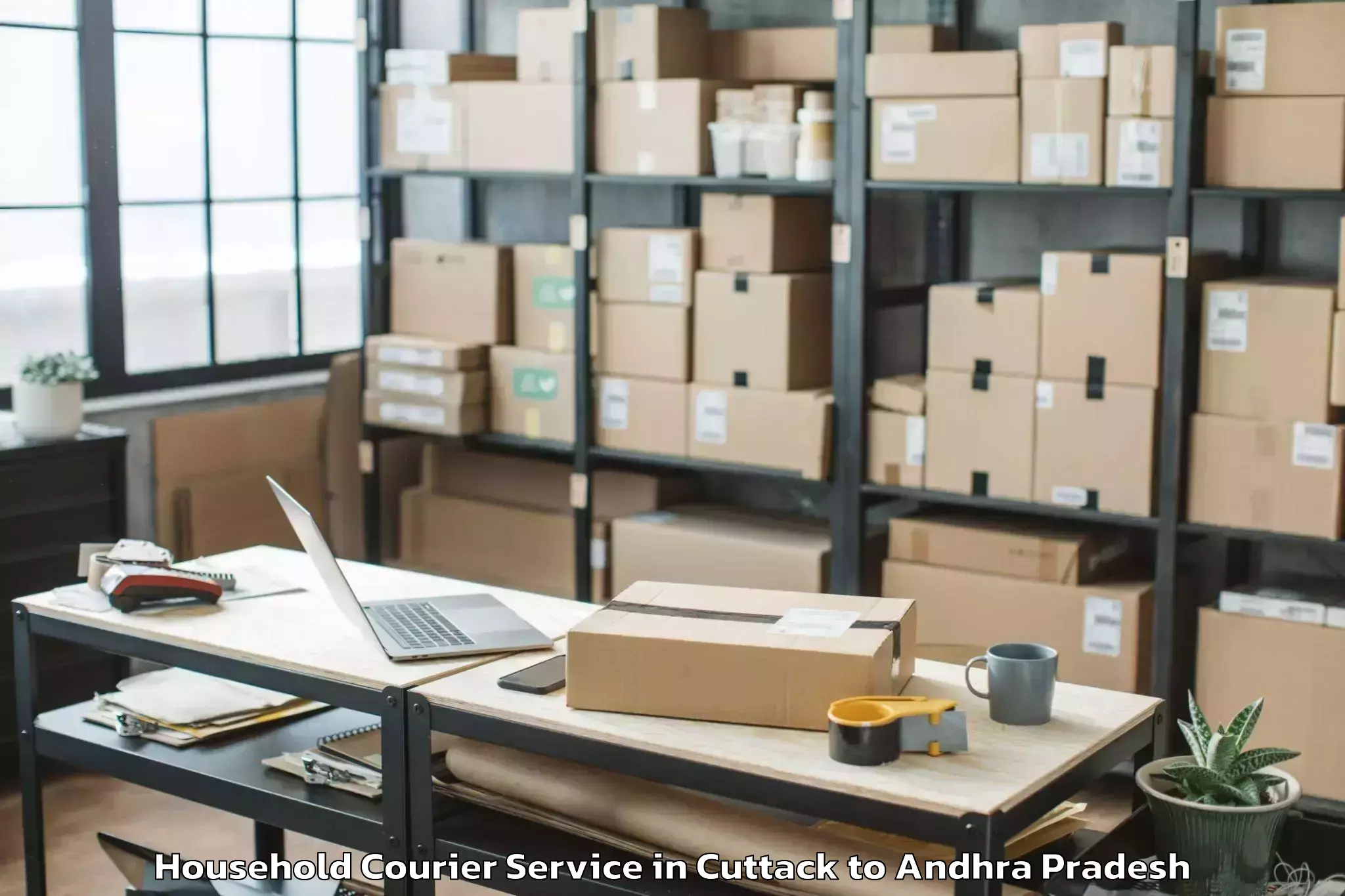 Top Cuttack to Thotlavalluru Household Courier Available